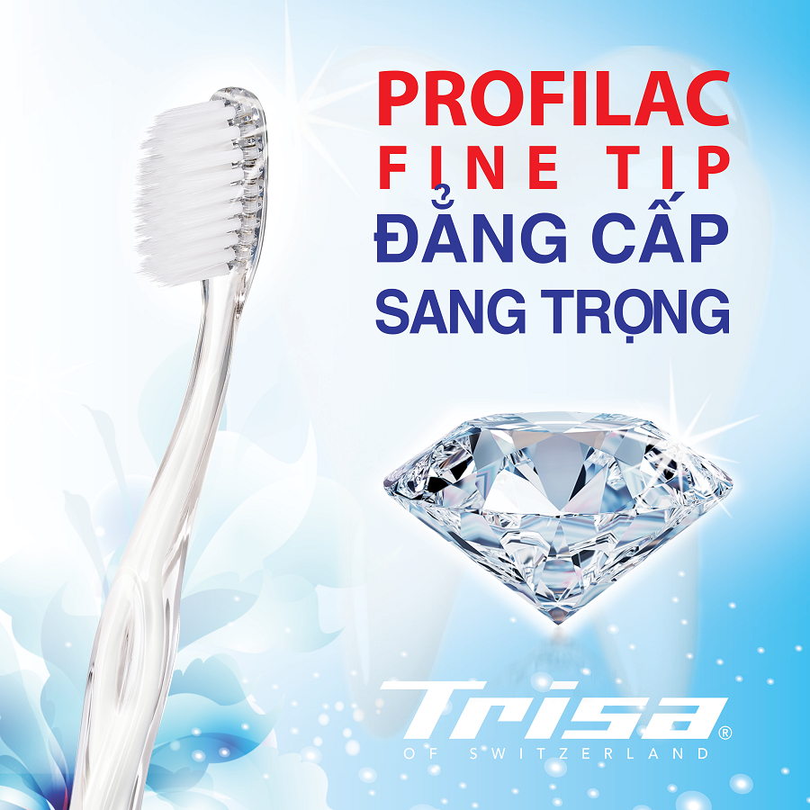 Bàn Chải Đánh Răng Trisa Profilac Fine Tip ( Lông Tơ )