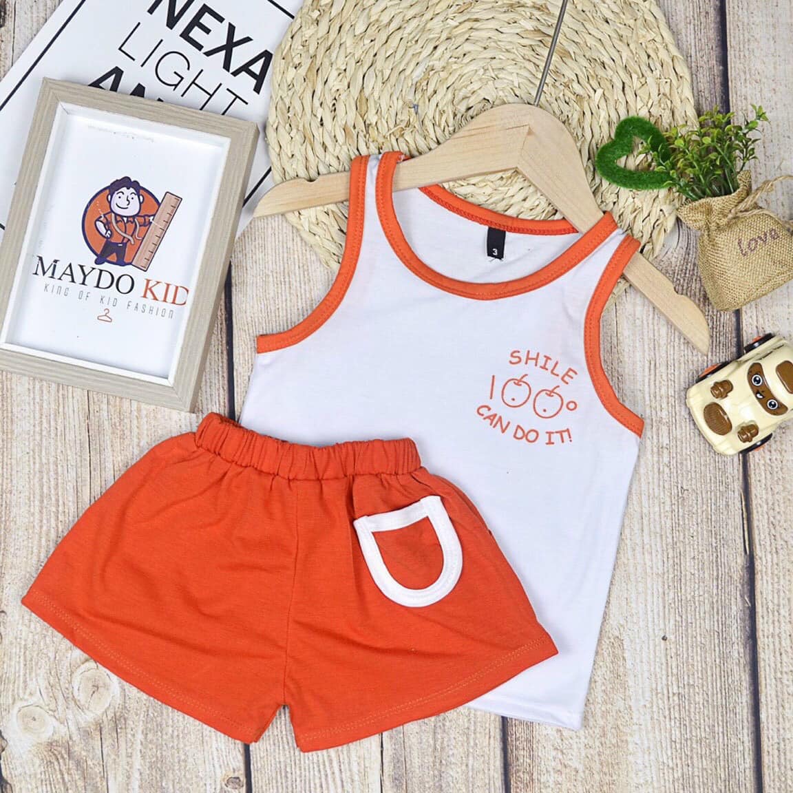 [HCM]Bộ Cotton Sát Nách Cho Bé Trai & Bé Gái