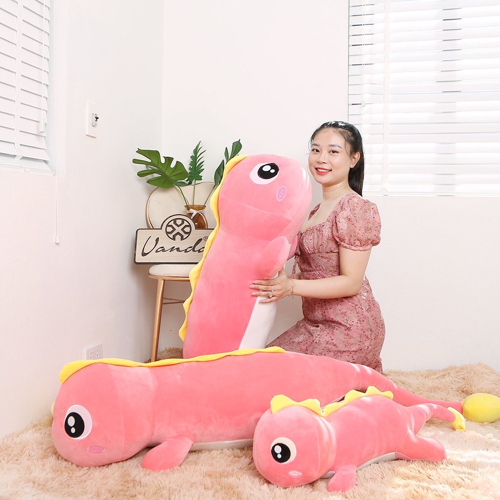 Gối ôm khủng long mập full size + IRIS decoration
