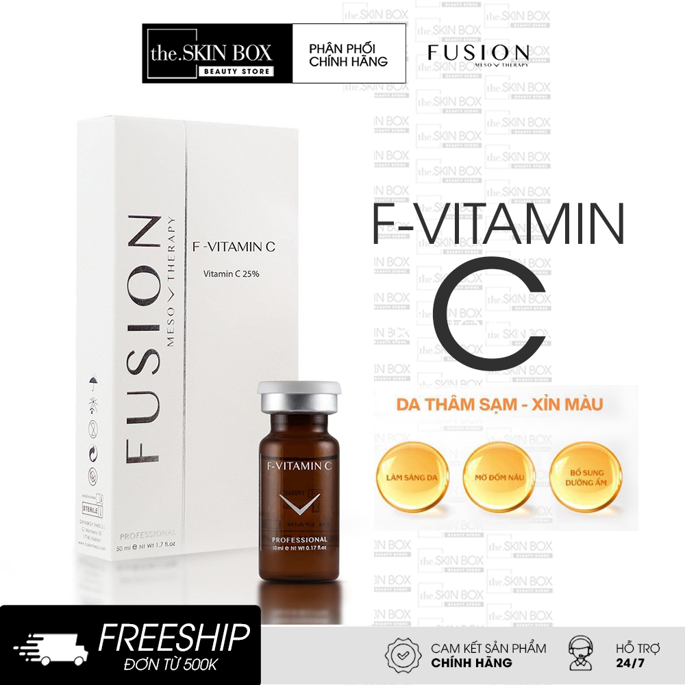 Fusion meso F-Vitamin C Tinh chất trắng sáng da, ngừa lão hóa