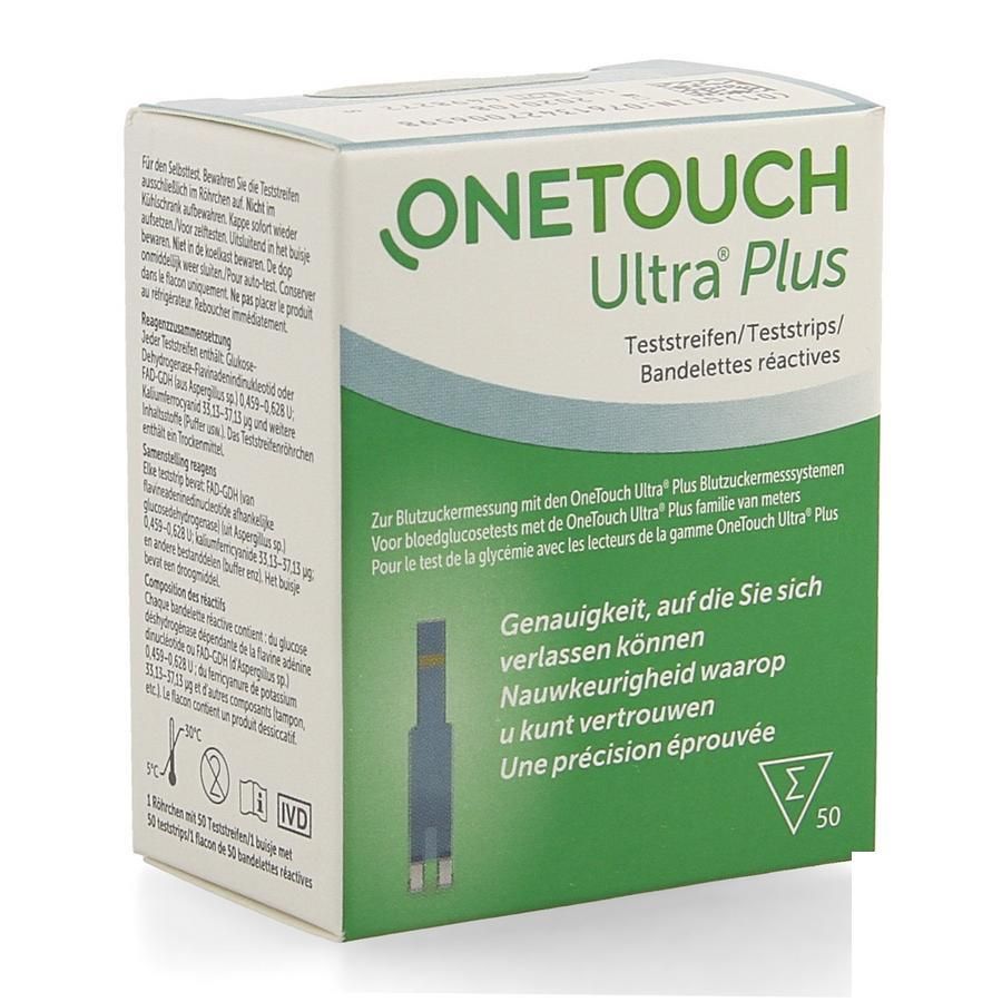 Sẵn hàng Hộp 25 Que thử đường huyết ONETOUCH Ultra Plus dùng với máy đo