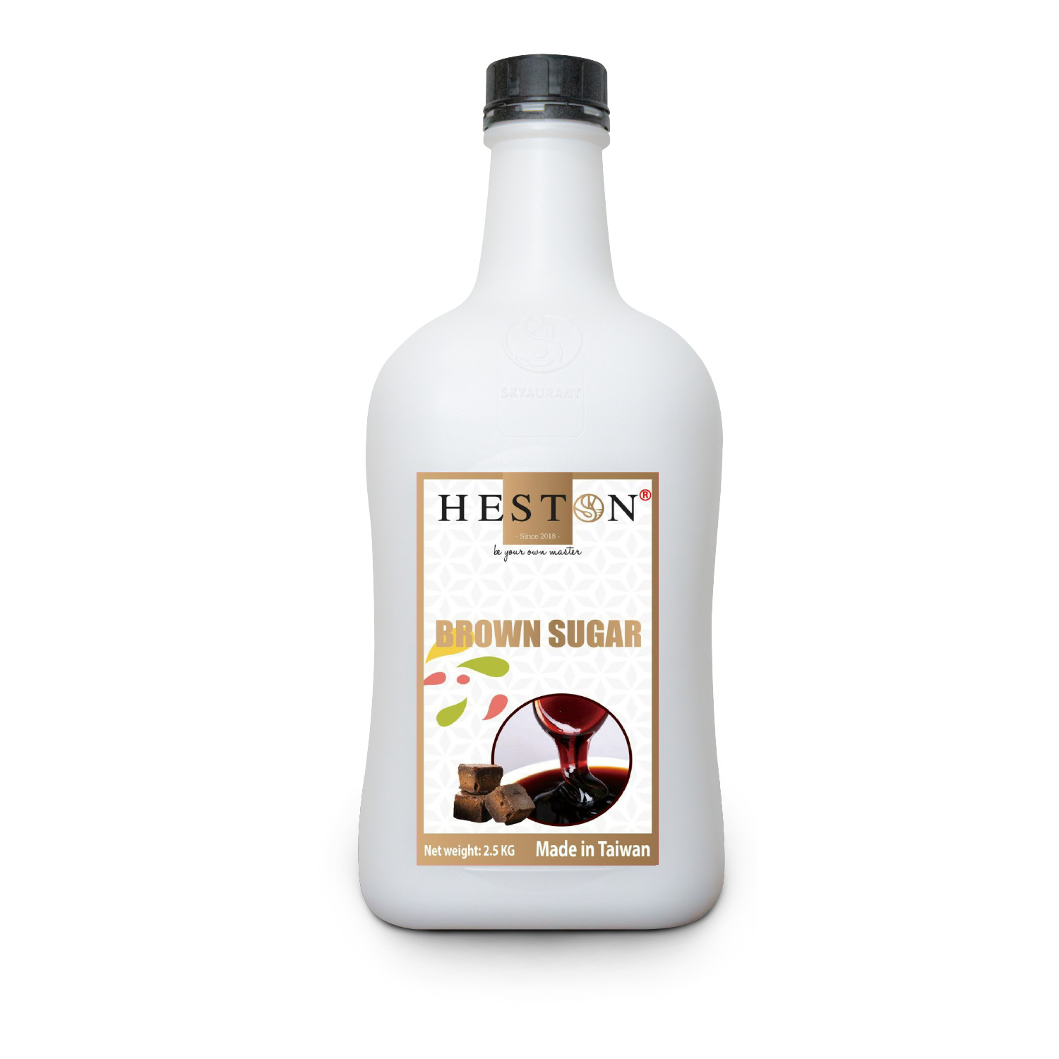 Syrup đường đen hiệu HESTON chuẩn vị Đài Loan chai 1kg