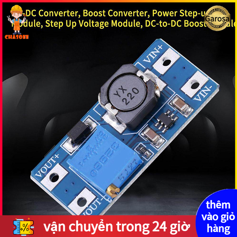 Chasoee mt3608 dc-dc voltage step up adjustable boost converter power supply module 2a