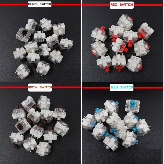 Switch phím cơ Coputa trục cơ bàn phím Blue Switch/Red Switch/Brown Switch/Black Switch
