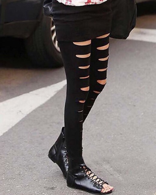 Quần legging rách Navi co dãn
