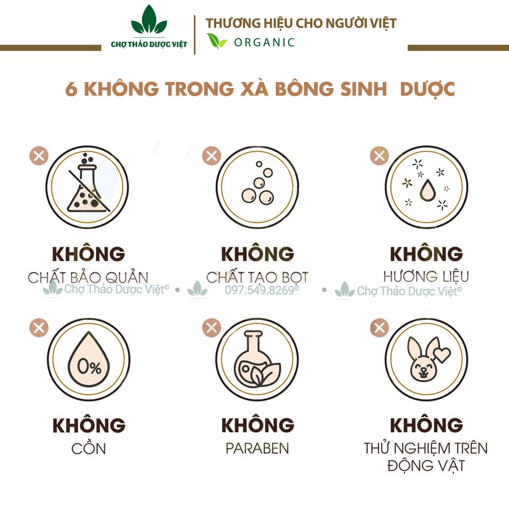 Xà bông cà phê quế htx sinh dược 100g - Chợ Thảo Dược Việt