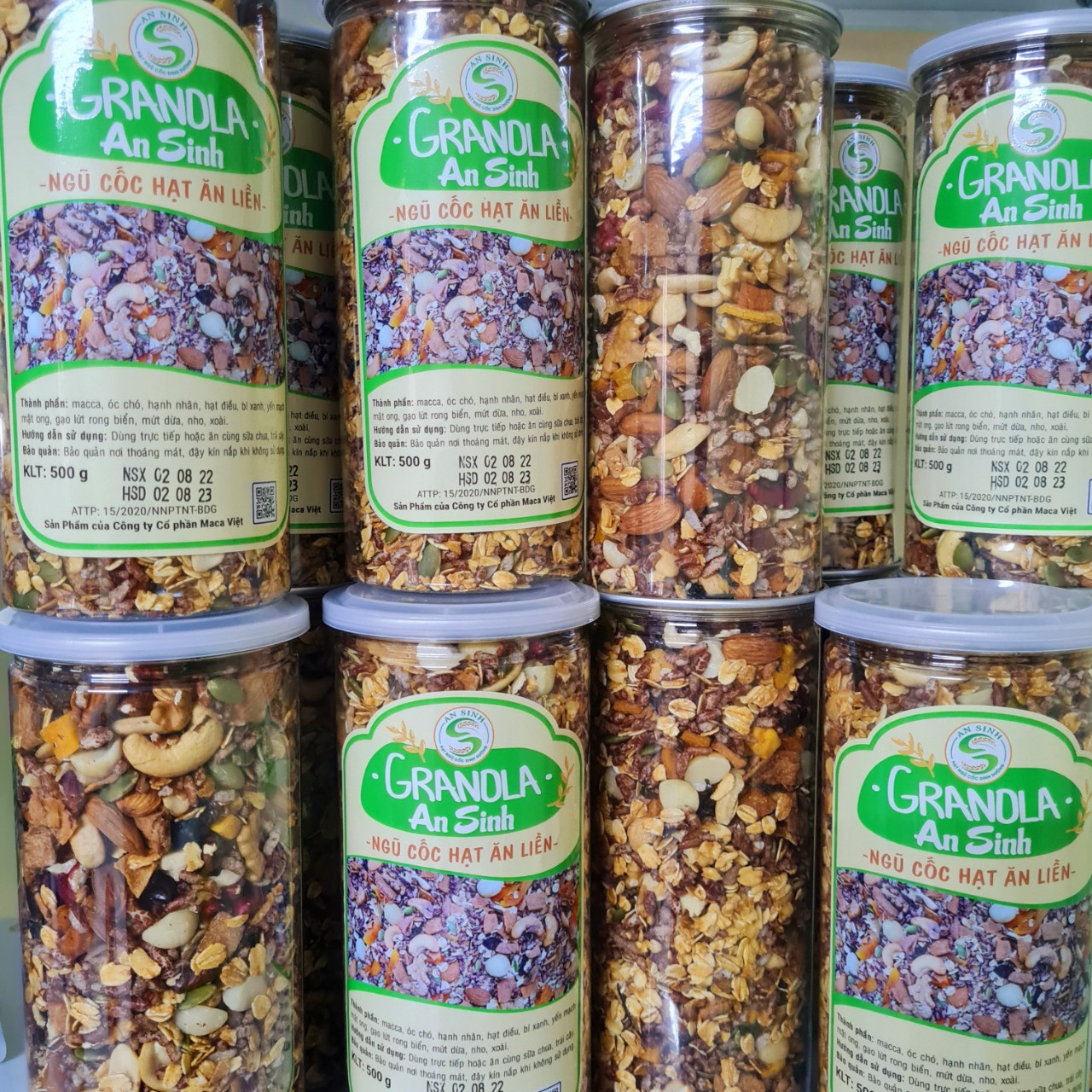 Mix Granola An Sinh Siêu Hạt (Ngũ Cốc Hạt Ăn Liền)
