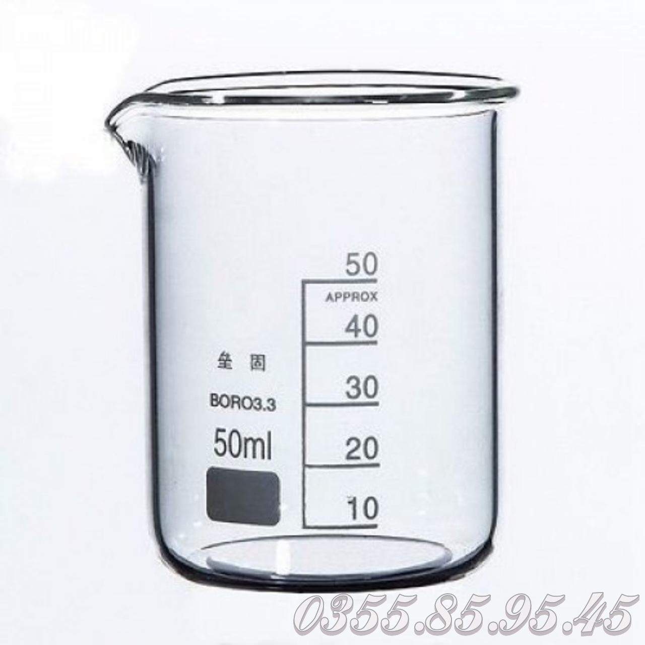 Cốc thuỷ tinh chịu nhiệt 10ml, 25ml, 50ml, 100ml, 500ml, 1000ml (1 lít) ( loại 1 )