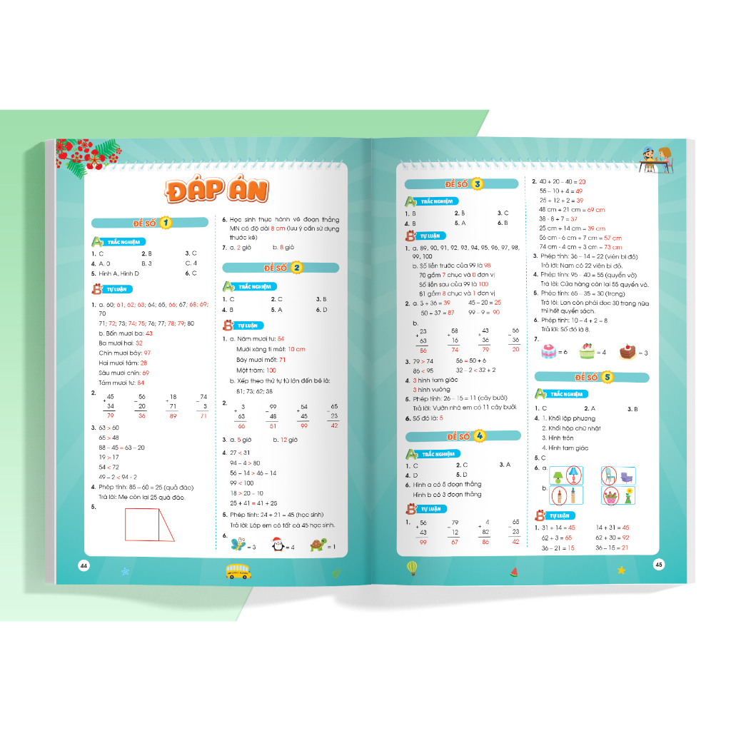 Sách Combo Phiếu ôn hè Toán và Tiếng Việt Lớp 1