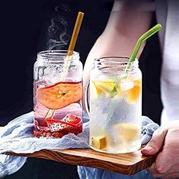 Ống hút thủy tinh 25cm đủ màu đường kính 8mm dùng trong quán cafe,nhà hàng,dùng cá nhân thủy tinh borosilicat