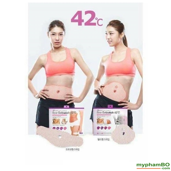 Miếng Dán Tan Mỡ Bụng Spa Gel Patch 42°C Hàn Quốc