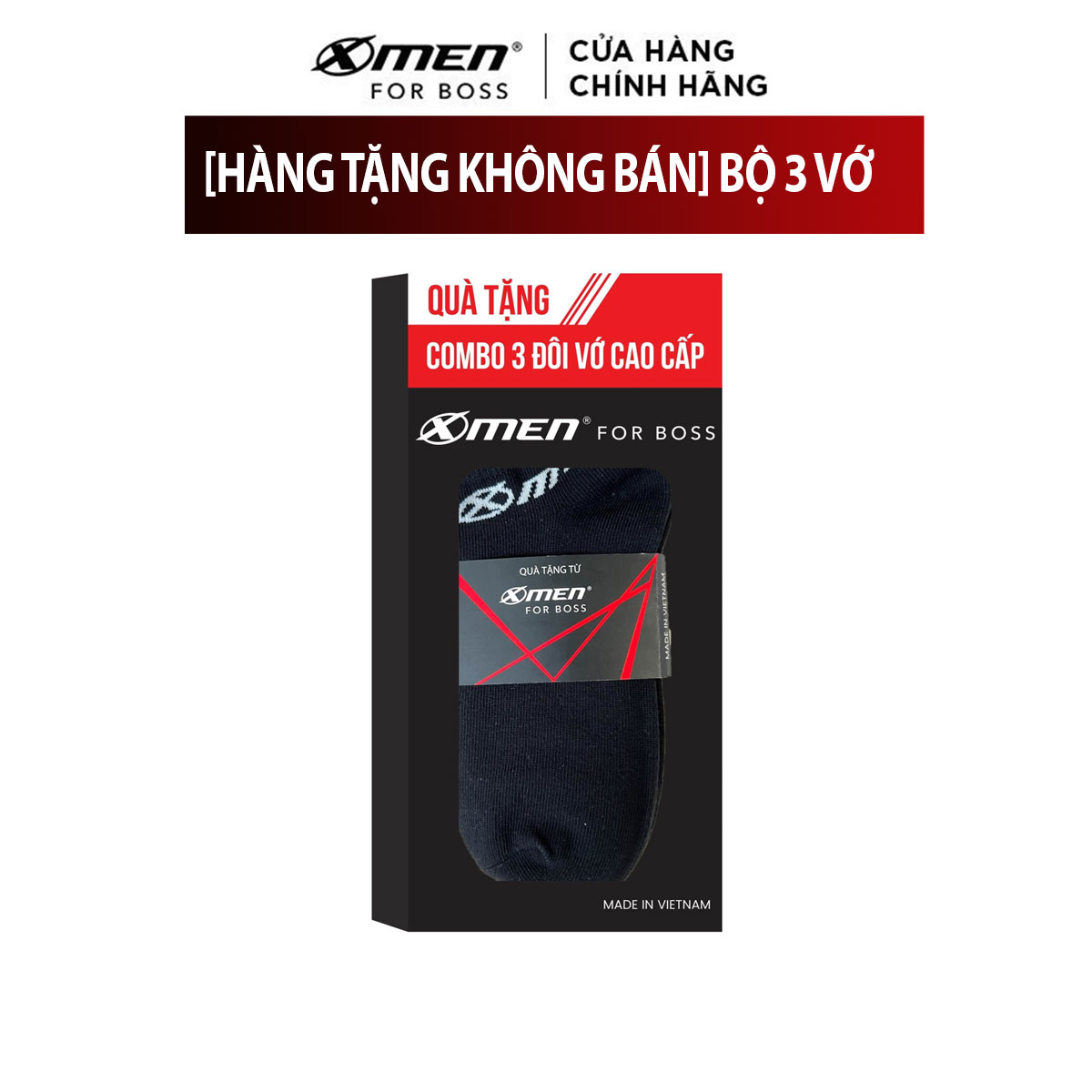 [Hàng tặng không bán] Bộ quà tặng 3 Vớ