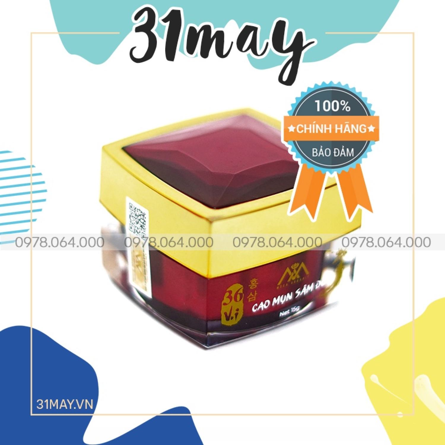 Cao Mụn Sâm Đỏ 36 Vị MeeA Organic Chính Hãng