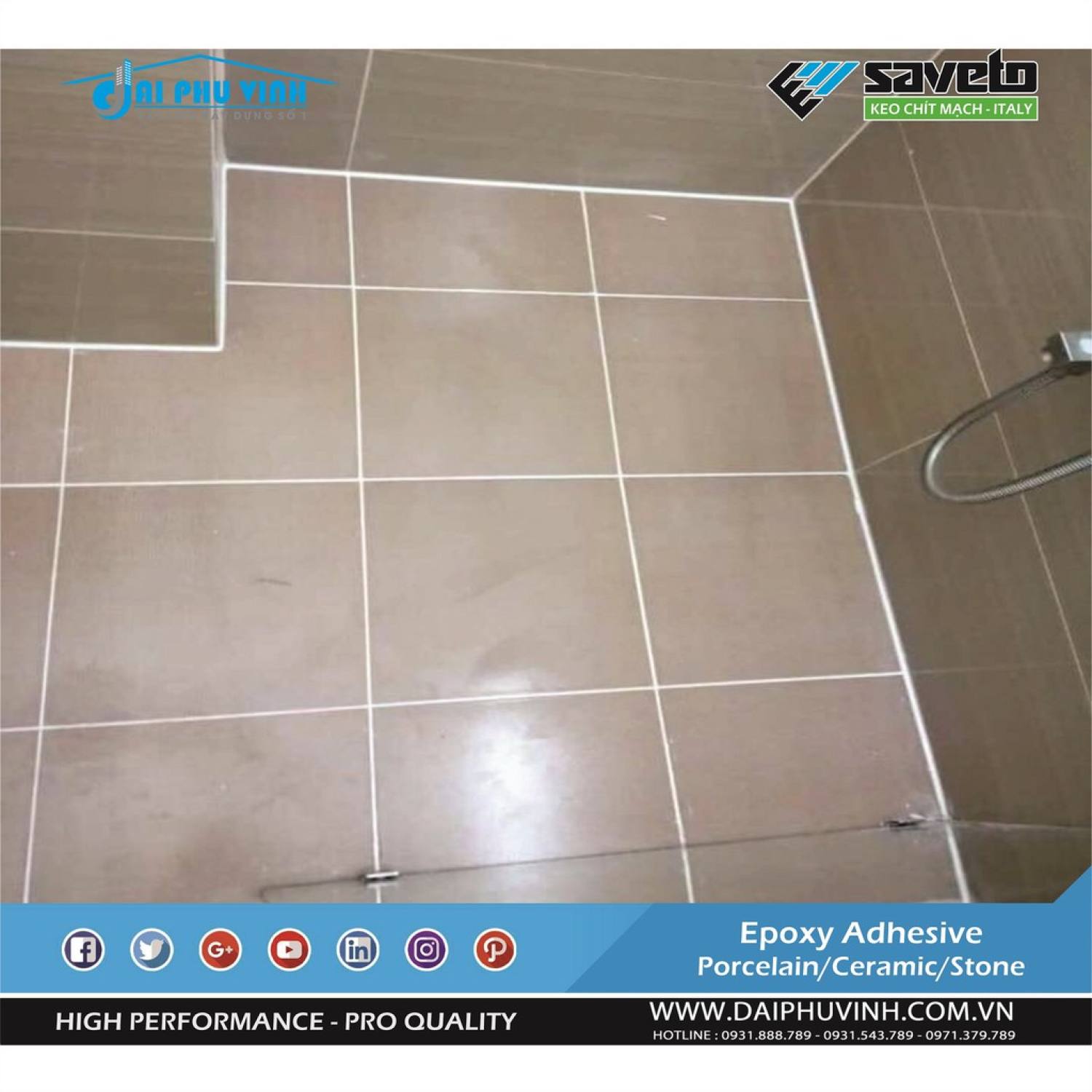 [lᴏại 1] Combo 5 chai keo chà ron SAVETO cao cấp dùng 60m2