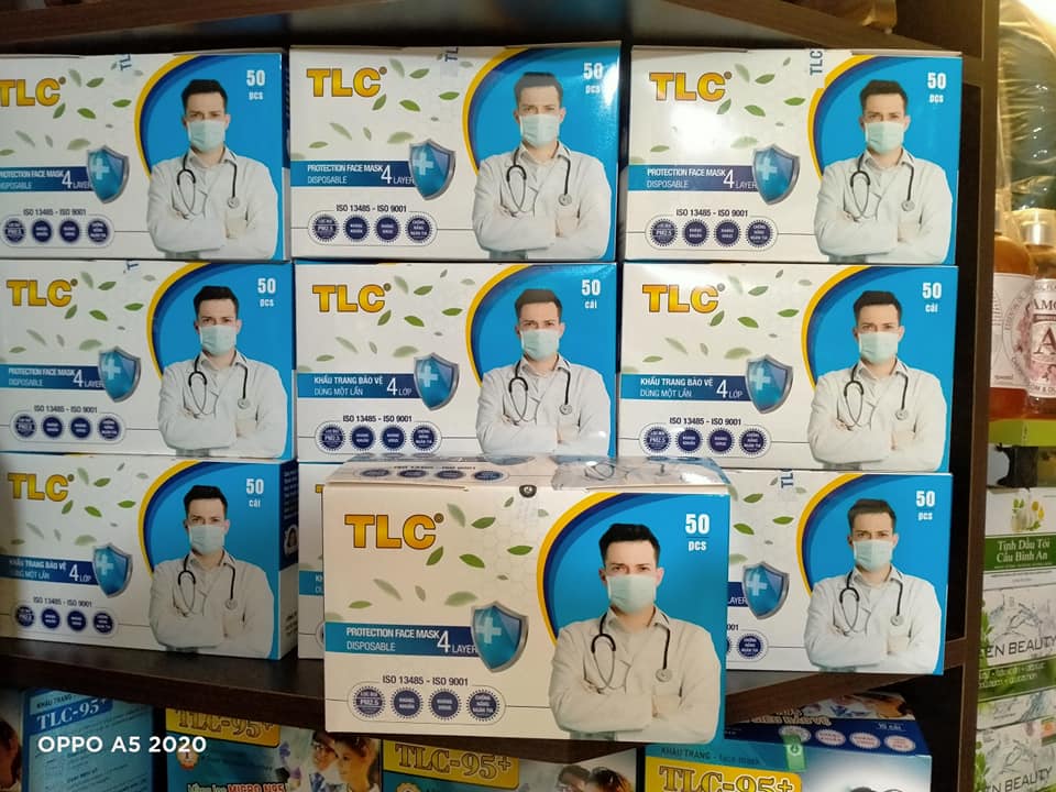 [HCM]KHẨU TRANG Y TẾ TLC 4 LỚP 50 PCS
