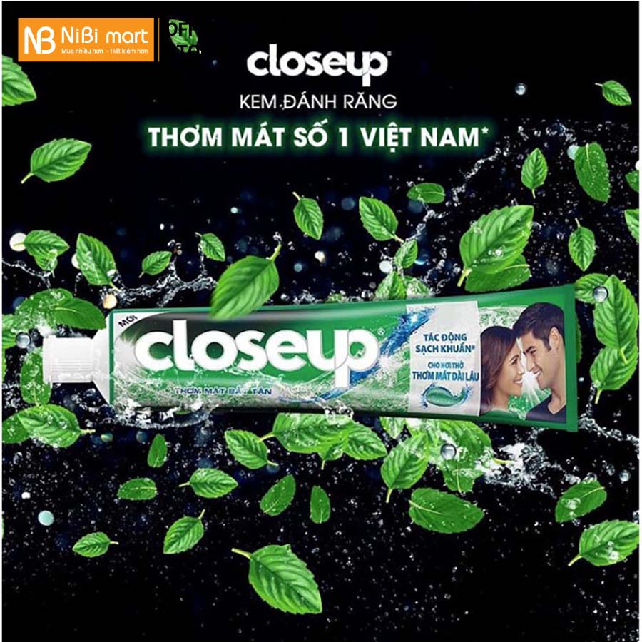 Kem đánh răng Close Up bạc hà tuýp 180g