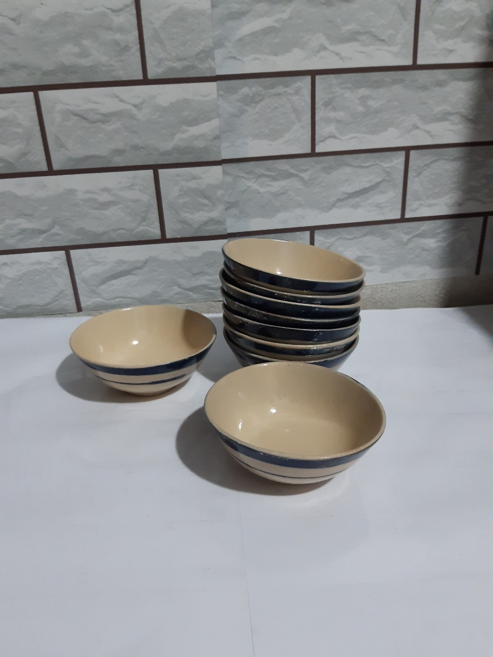 Chén đựng mắm chưng bằng sành 10 cái loại 2