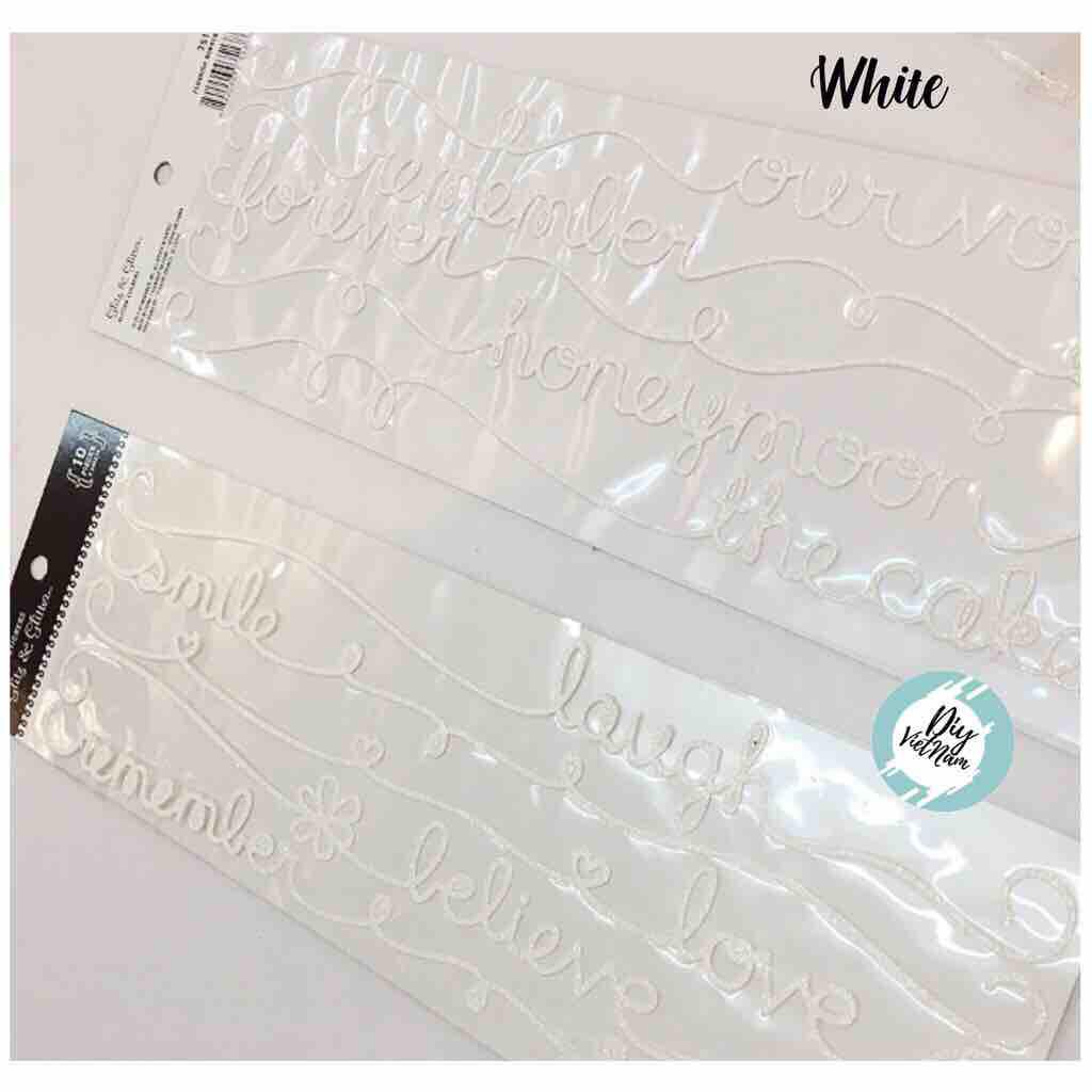 Sticker Chữ Kim Tuyến