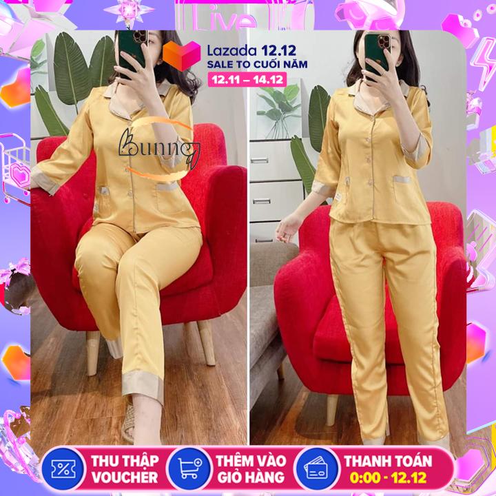 Đồ bộ mặc nhà, đồ bộ pizama lụa, lụa tơ, lụa xinh cập bến