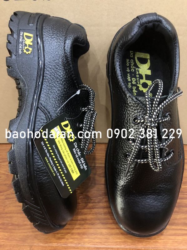 Giày bảo hộ lao động lao động DH-group thấp cổ da sần