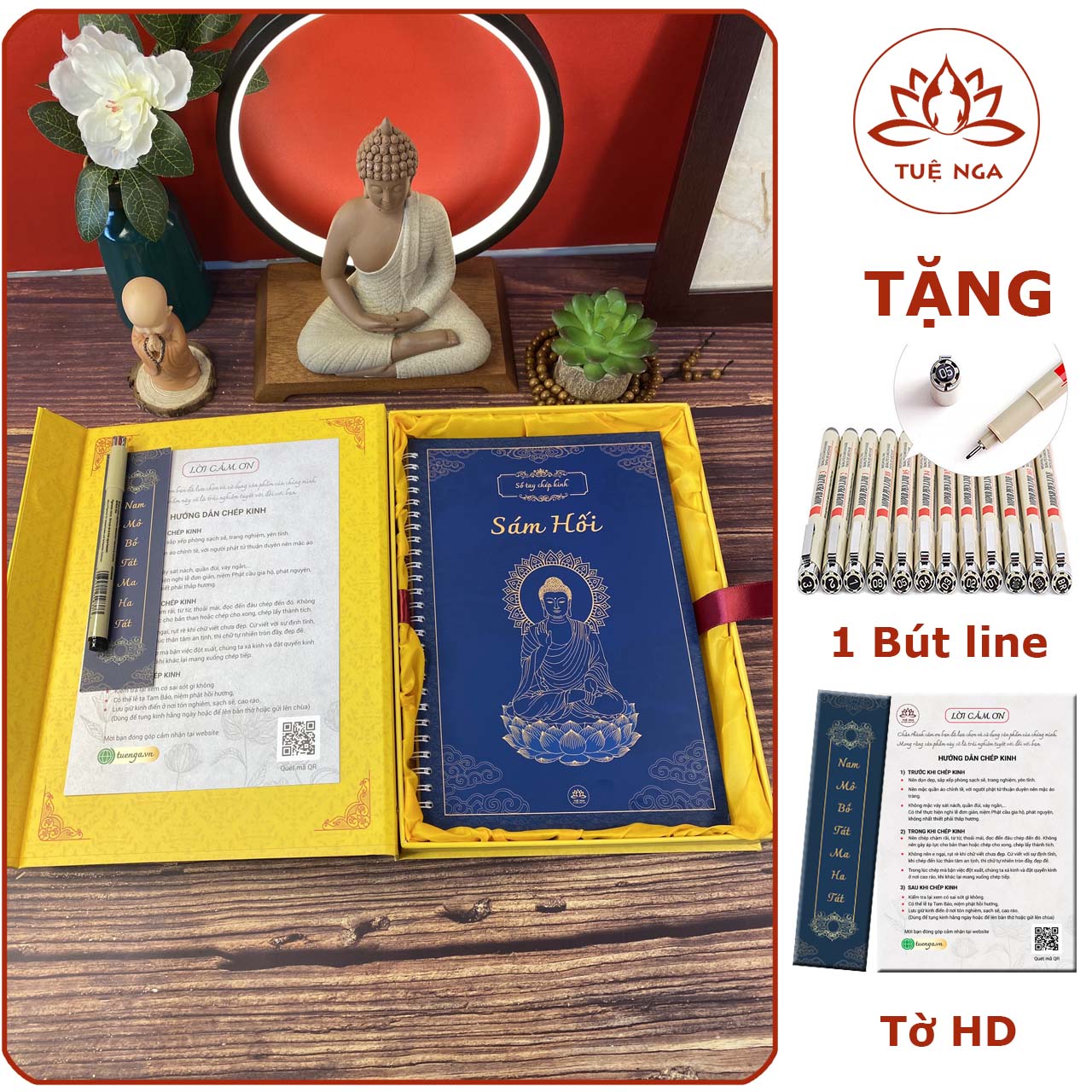 Sổ tay chép Sám Hối in mờ - Tuệ Nga