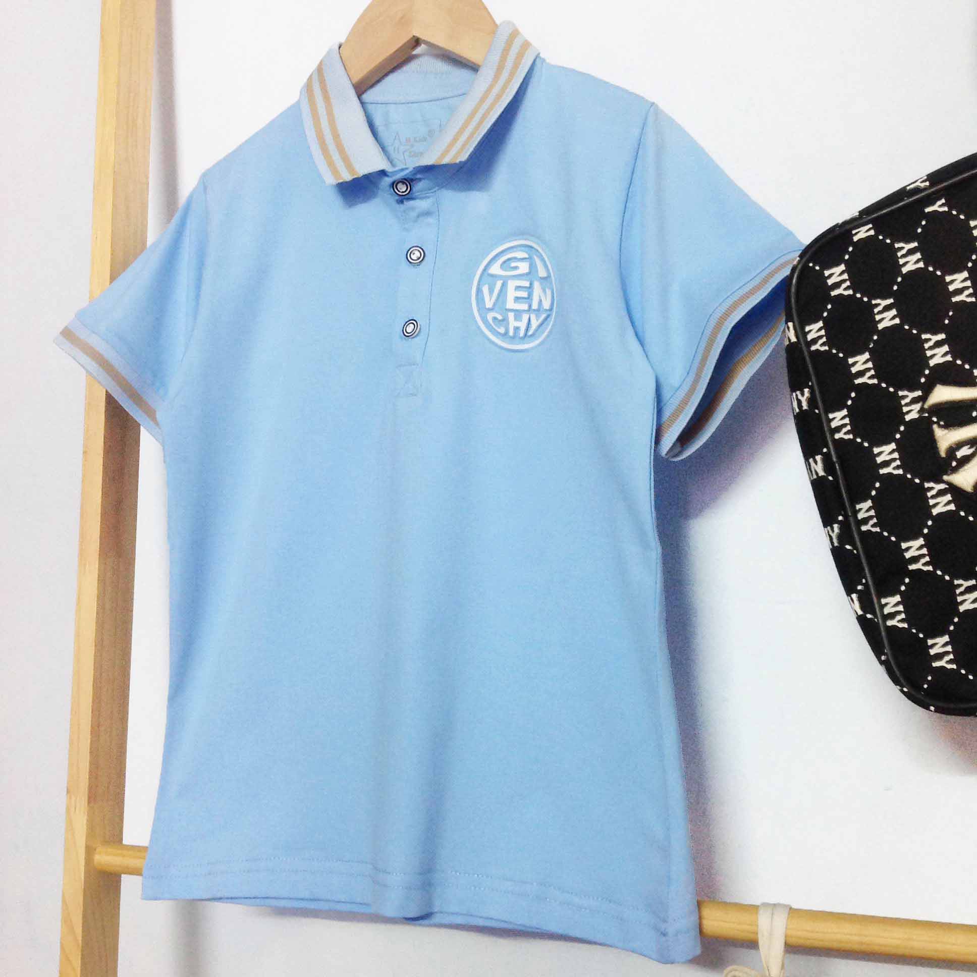 ÁO THUN CỔ TRỤ BÉ TRAI SIZE 23-45KG