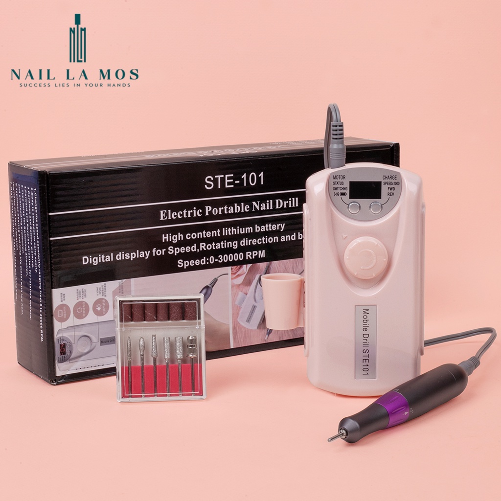 Máy mài móng tích điện STE-101 chính hãng mài rất êm - Máy mài cầm tay chuyên dụng ngành nail