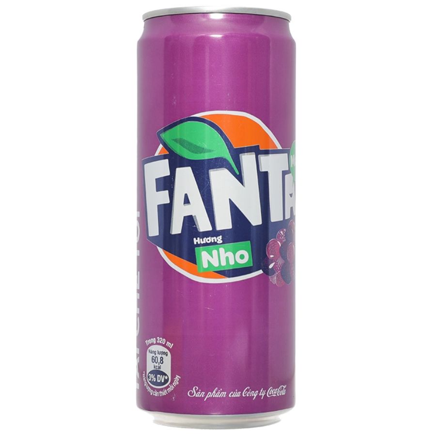 Nước ngọt có ga FANTA nho lon 320ml