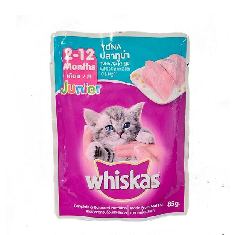 Whiskas Junior 85g Pate cho mèo con vị Cá Ngừ - CutePets