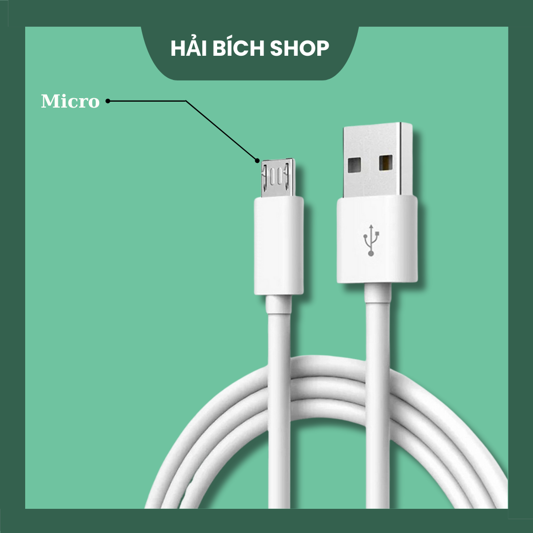 Dây Cáp Sạc USB to Micro Dài 1m Dùng Cho Máy Android - Bền Bỉ - Chất Lượng