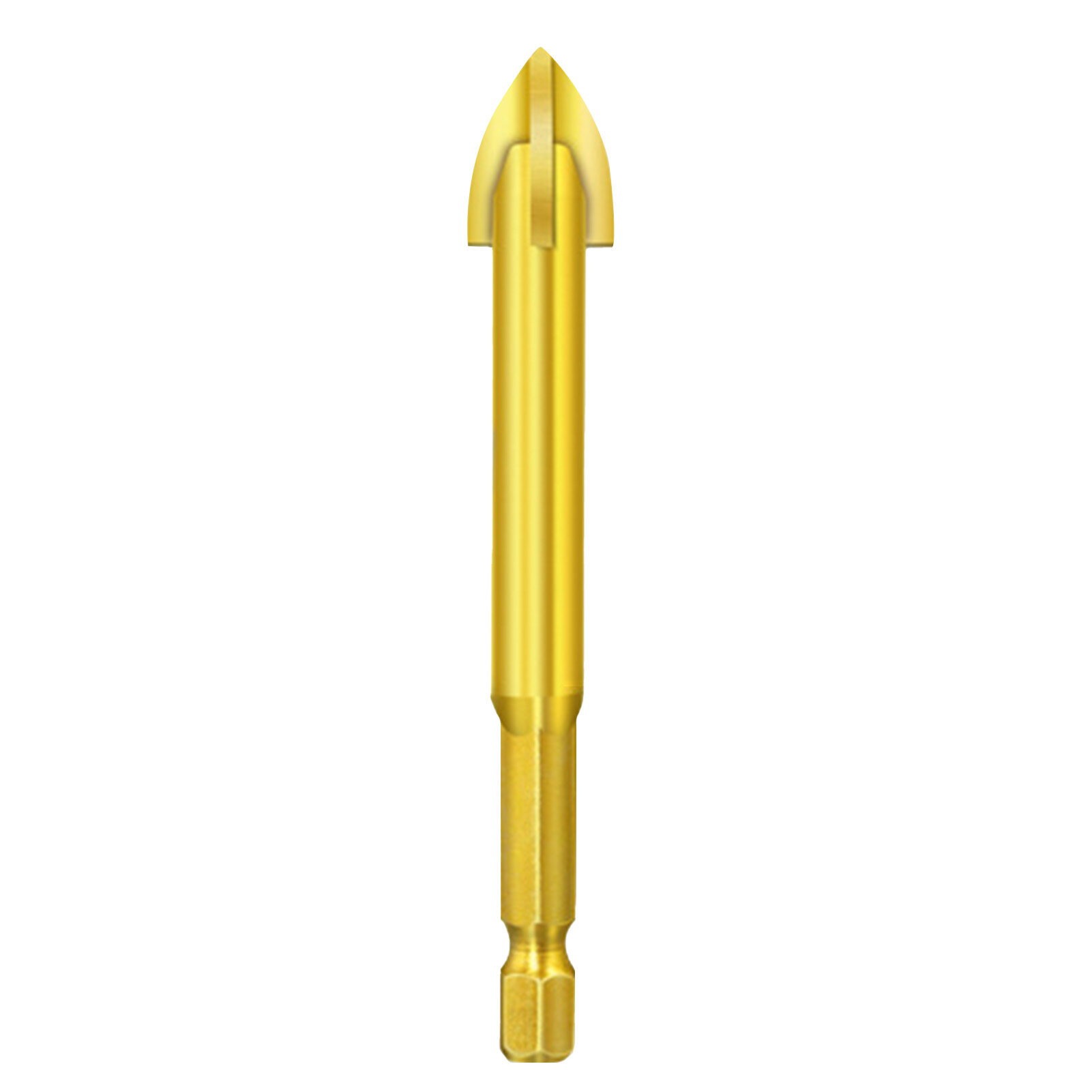 Farfi Practical Triangle Drill Bit Cross Head Long Service Life Universal Low Resistance Tip Drill Bit for Ceramic Tile