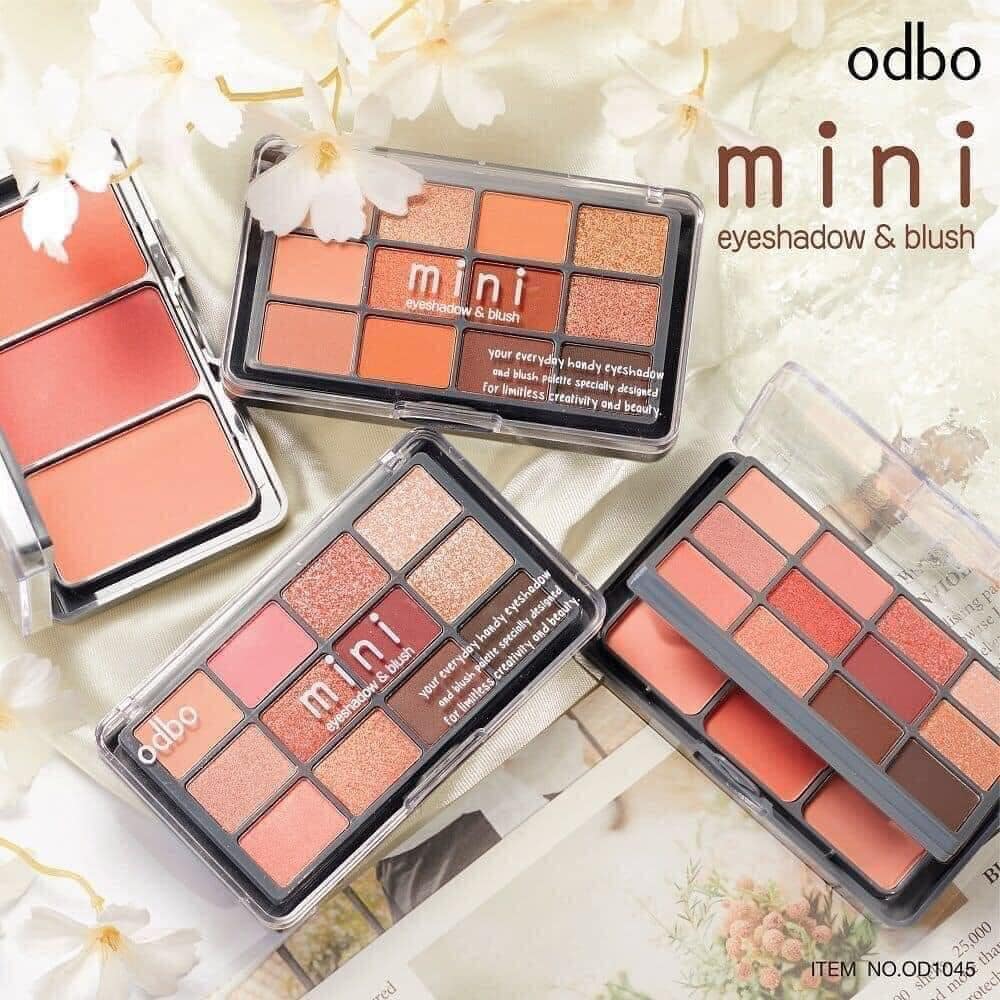 BẢNG PHẤN MẮT VÀ MÁ HỒNG 2 TẦNG ODBO MINI EYESHADOW BLUSH