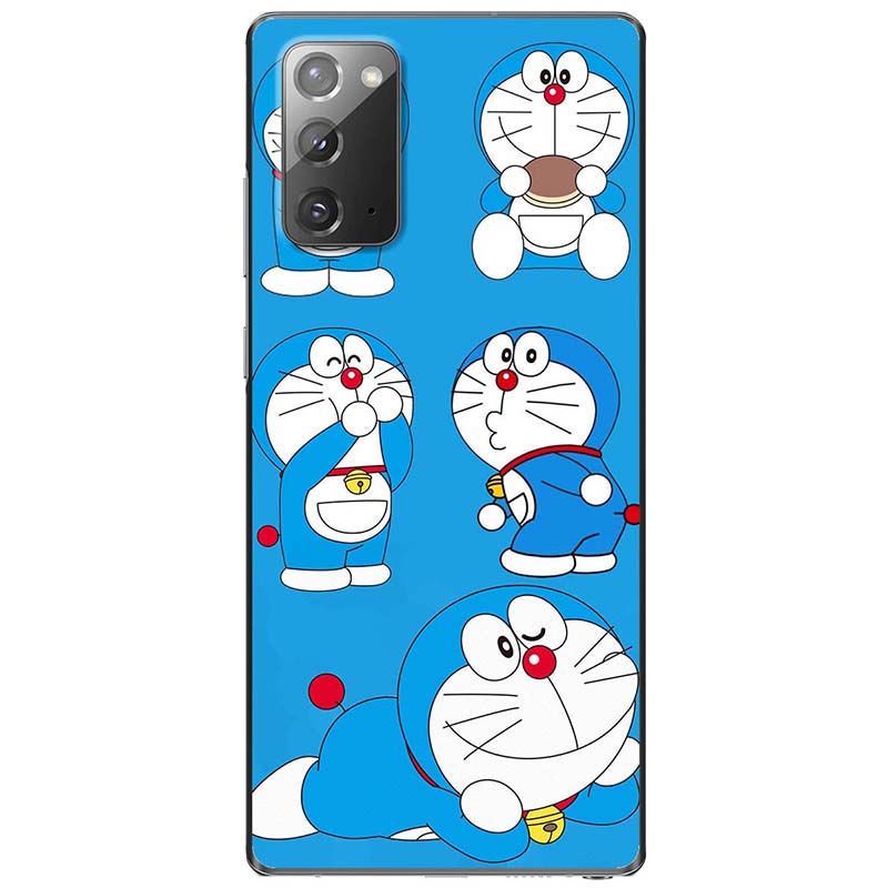 Ốp lưng dành cho Samsung Galaxy Note 10, Note 10 Plus, Note 10 Lite, Note 20, Note 20 Ultra mẫu Doraemon ham ăn