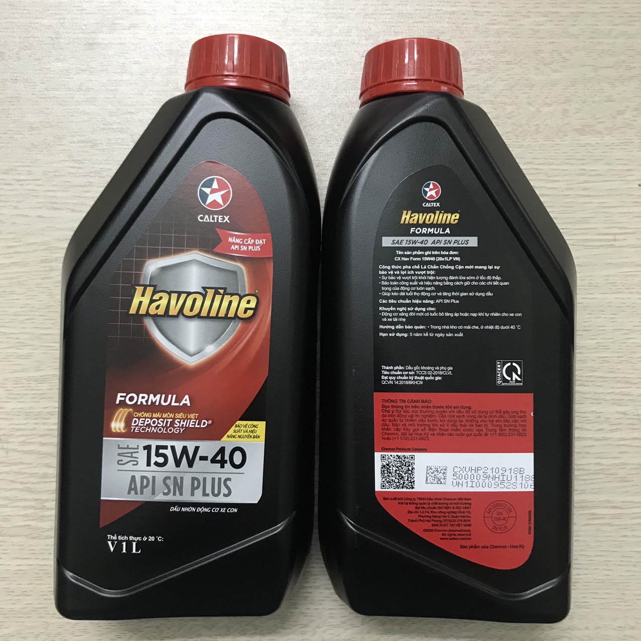 Nhớt động cơ ô tô Caltex Havoline Formula SAE 15W-40 / 1Lít