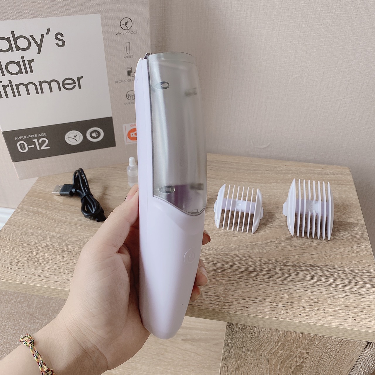 TÔNG ĐƠ CẮT TÓC BABY'S HAIR TRIMMER CHO BÉ (có hút tóc)