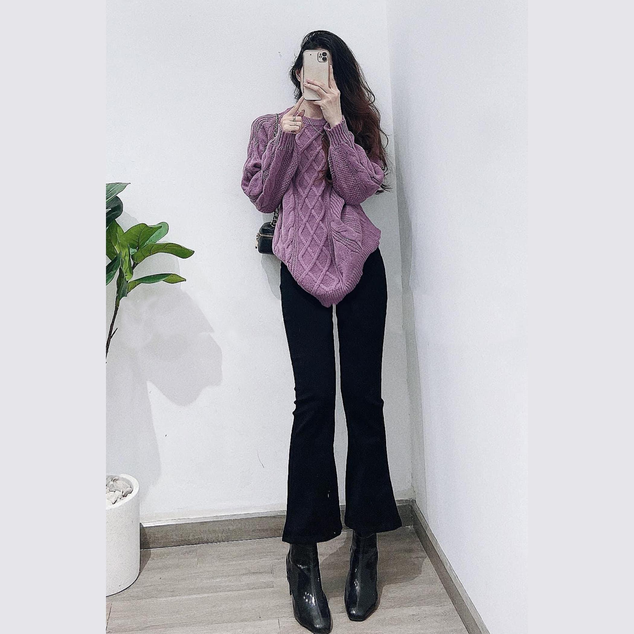 Quần Jean Ống Loe Dài 93cm - Leda
