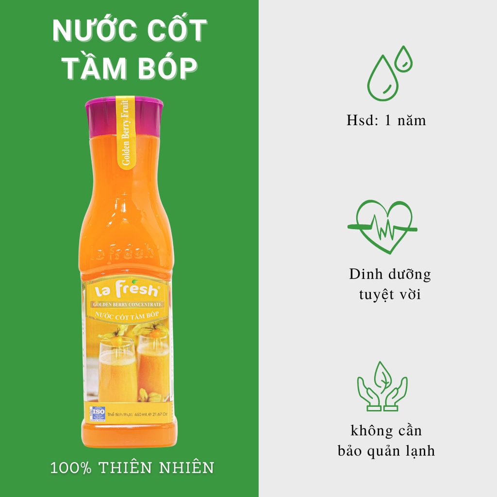 Nước cốt Tầm bóp Lafresh chai 650ml