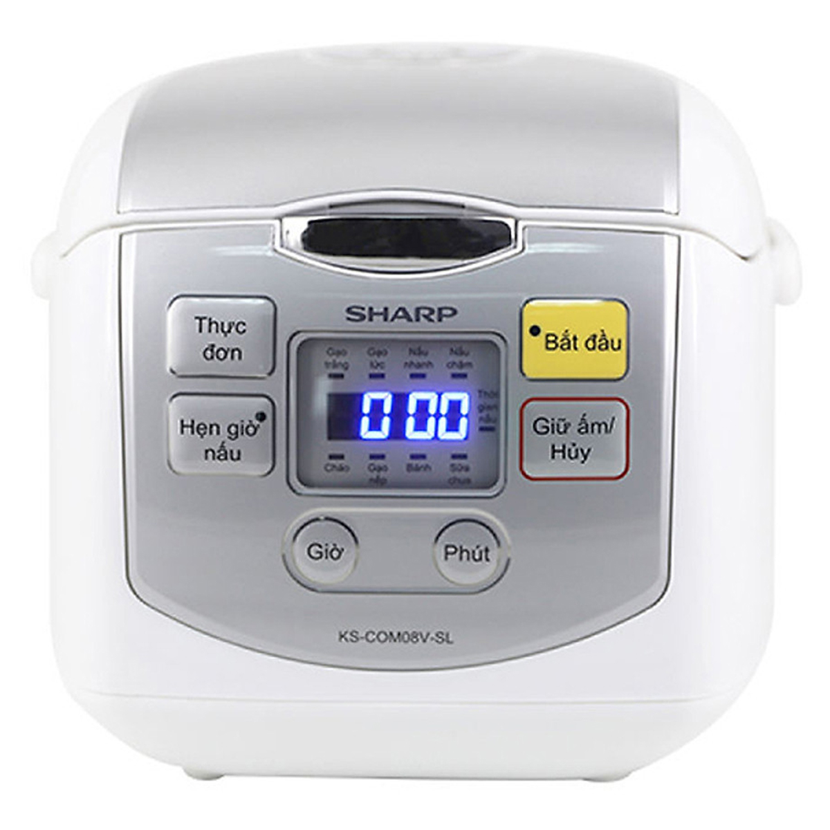 Nồi cơm điện tử Sharp KS-COM08V-SL 0.72 lít