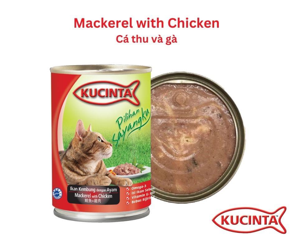 [Freeship] Pate lon KUCINTA 400g thịt cá thật siêu rẻ, thức ăn cho mèo mọi lứa tuổi