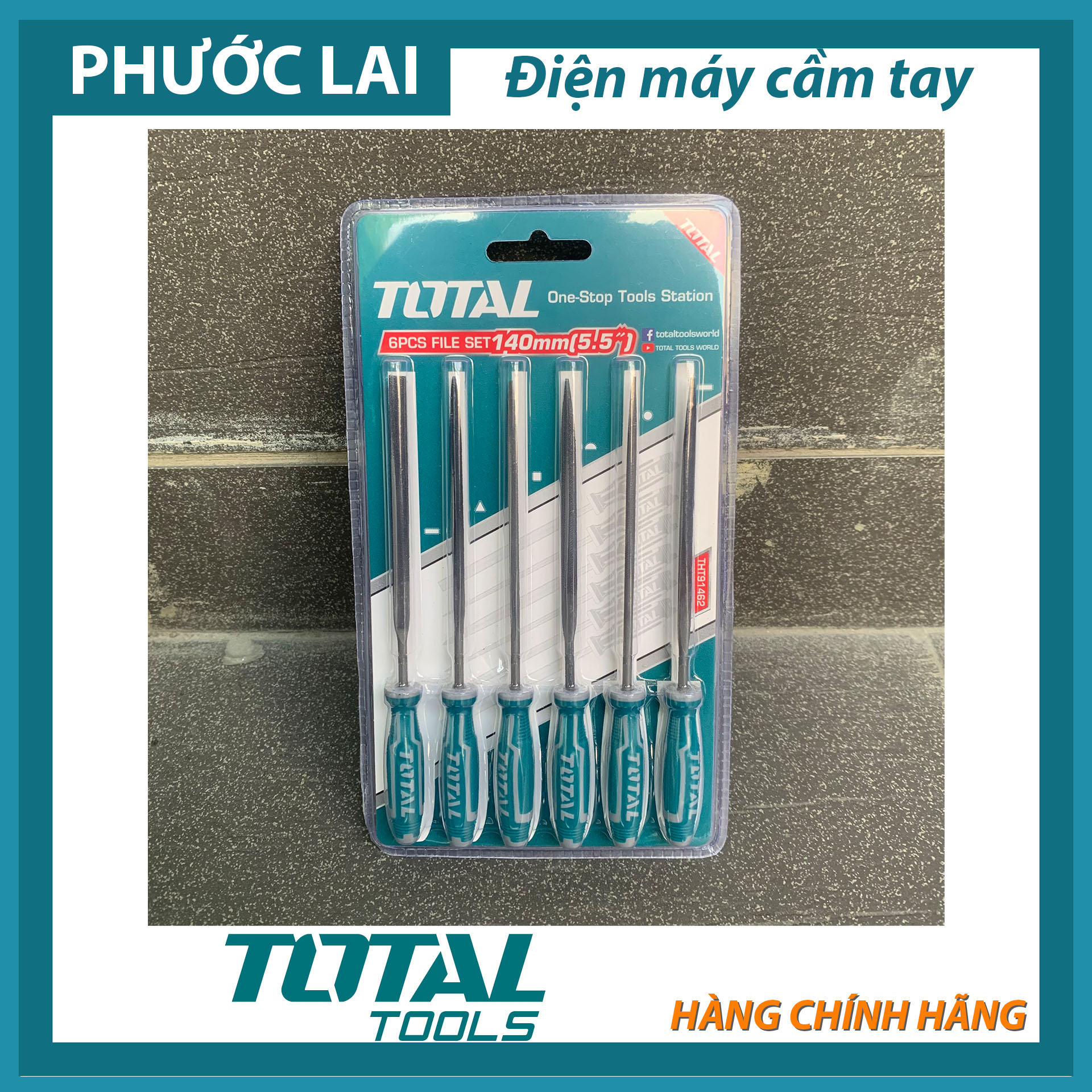 Bộ giũa sắt 6 chi tiết Total THT91462
