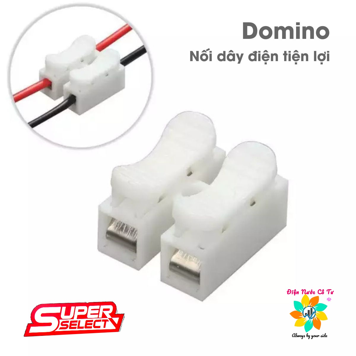 Combo 10 cái đầu nhúng/domino đấu dây điện không cần băng keo