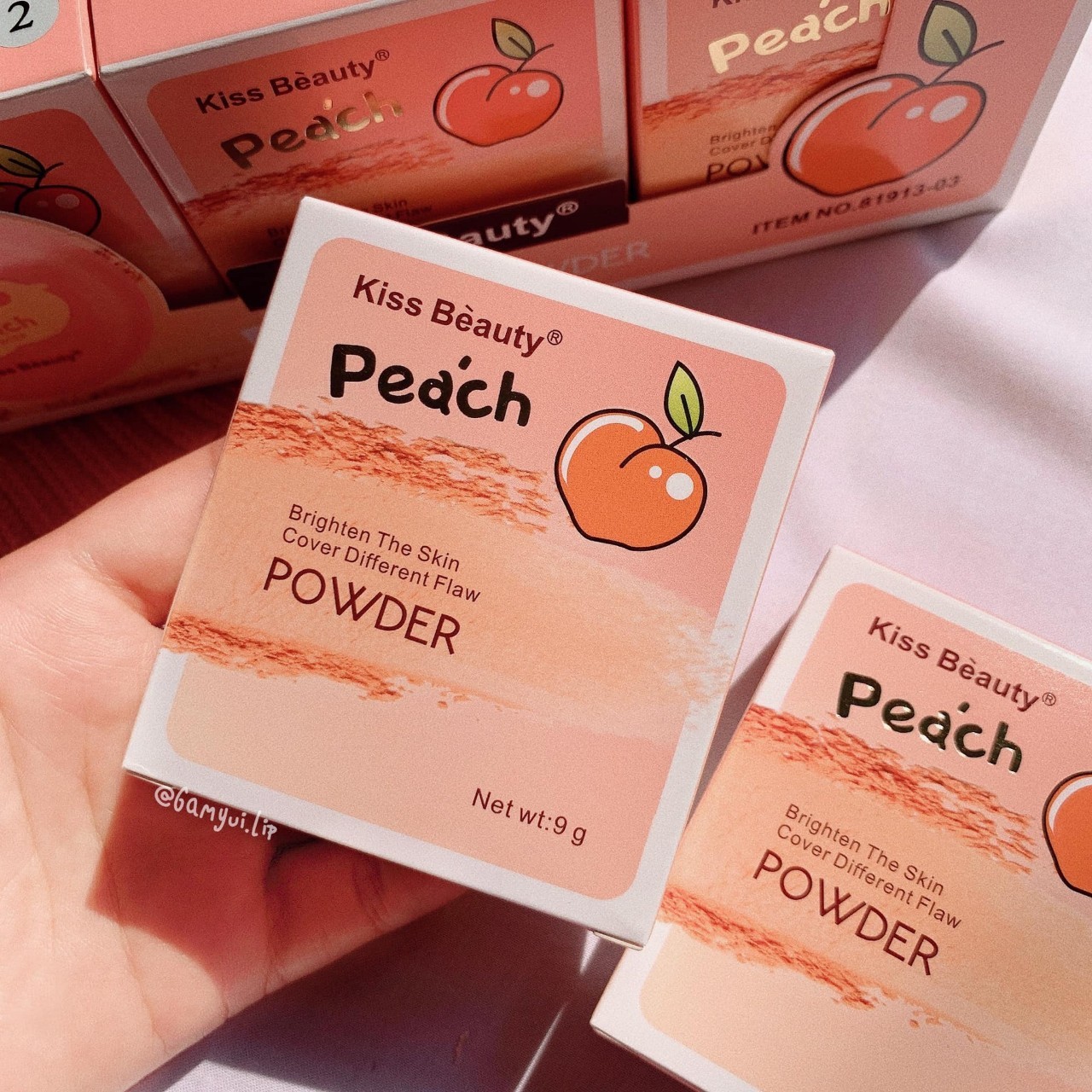 [HCM]Phấn nền Kiss Beauty Peach Qủa Đào