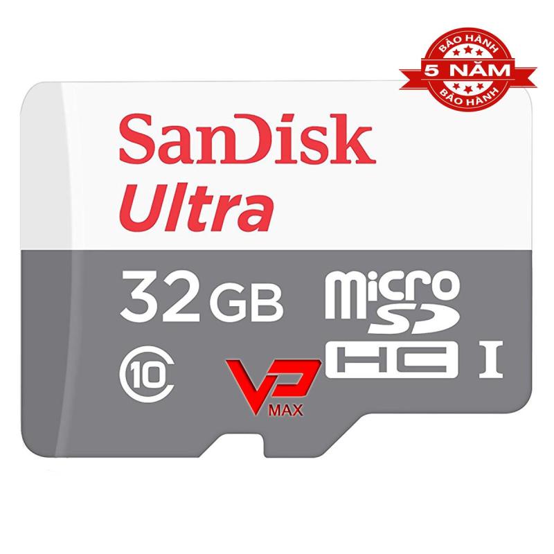 Thẻ nhớ 32Gb - 16Gb Sandisk Ultra class 10 - 80Mb bảo hành 5 năm