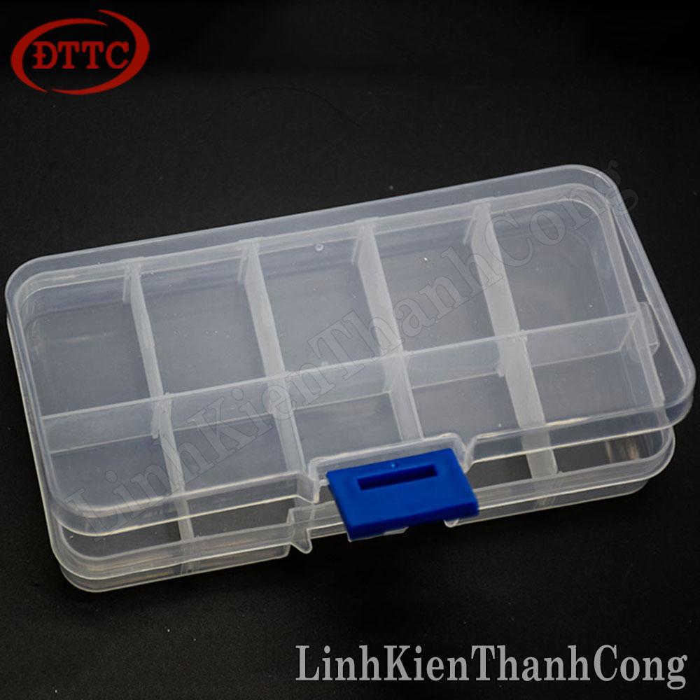 Hộp Đựng Linh Kiện 10 Ngăn (129x66x22mm)