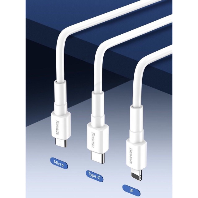 Cáp sạc nhanh , siêu bền chính hãng baseus cho iP , samsung