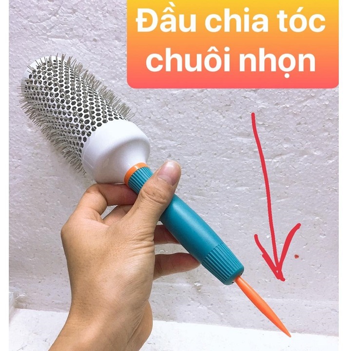 Lược Tròn Sấy Tóc Size Lớn 53 có đầu nhọn chia tóc