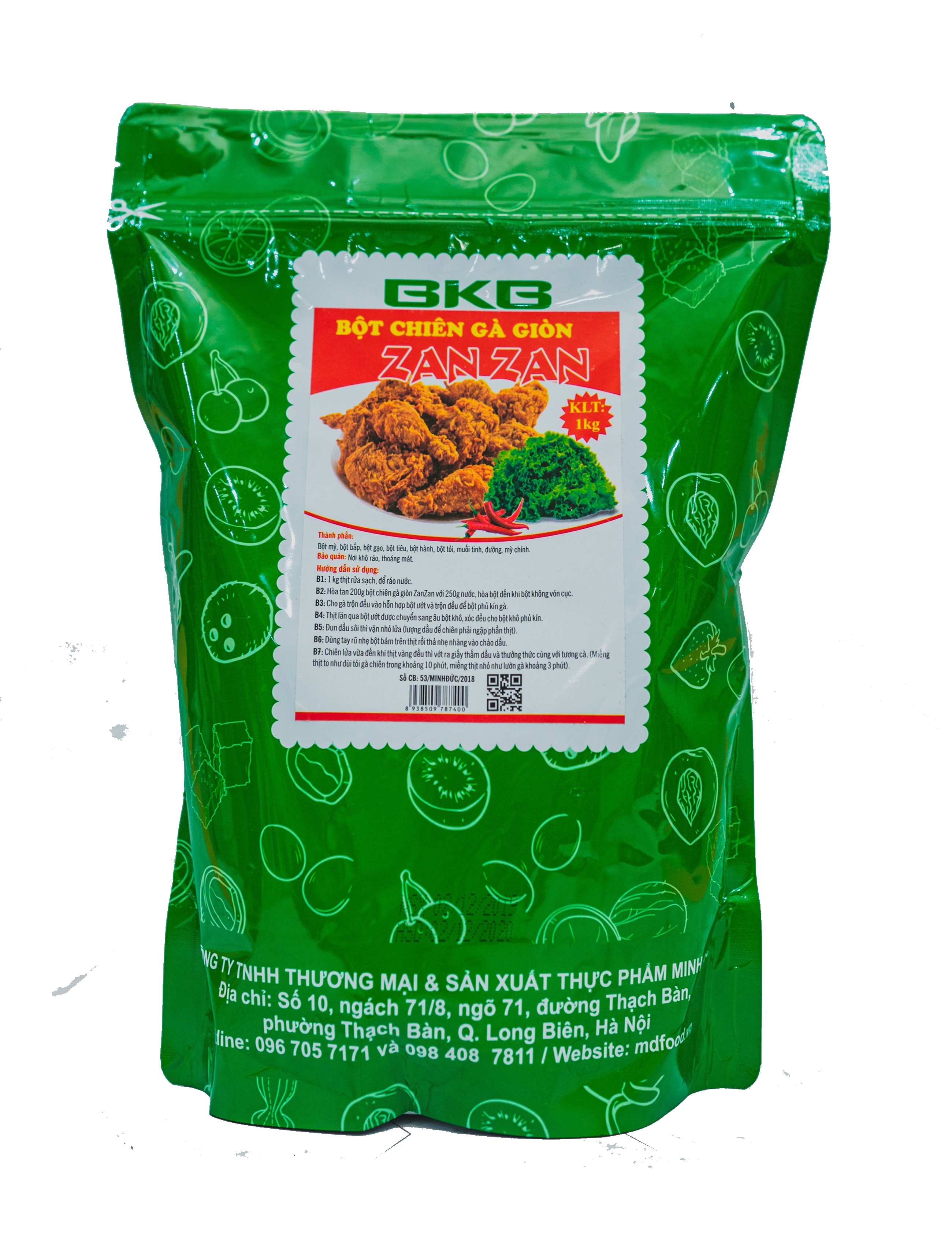 [ SHIP TOÀN QUỐC ] Bột chiên gà giòn Zan Zan - [ 1kg BKB ]