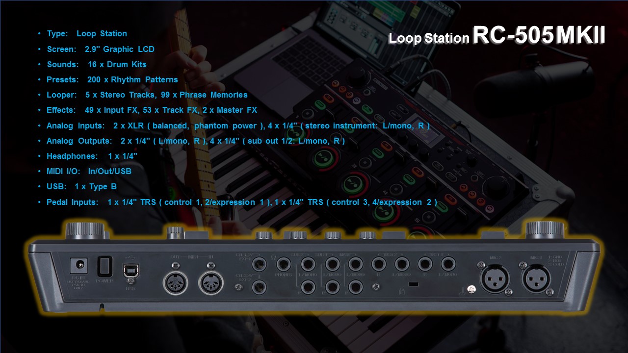 Máy thu phát vòng âm thanh Loop Station BOSS RC-505 mkII