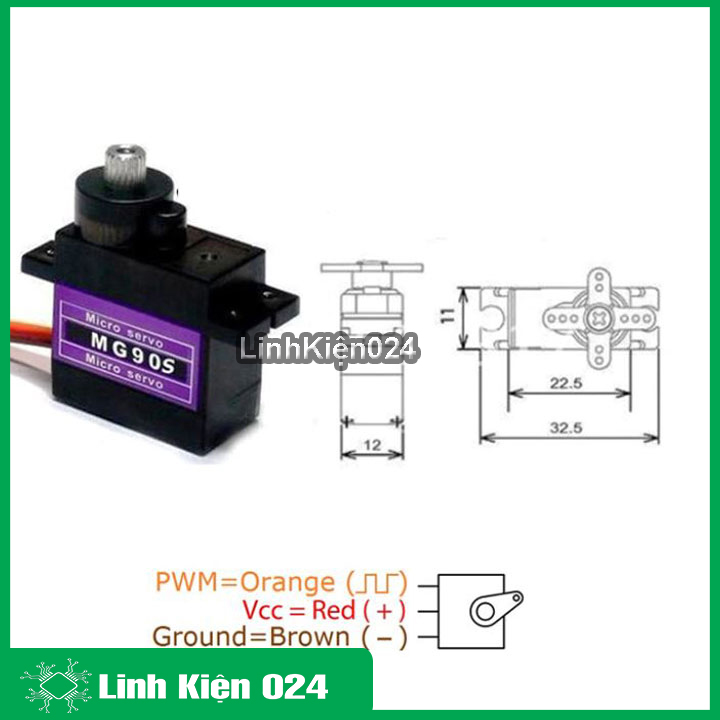Động cơ Servo MG90S (Bản Nâng Cấp)
