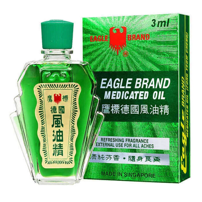 Dầu gió xanh con ó singapore 3ml